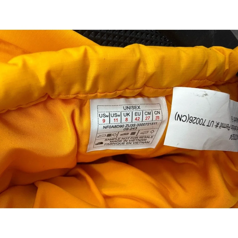 The North Face 700 Yellow Puffer Quilted Goose Down Winter Snow‎ Boots Unisex